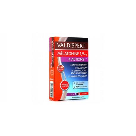 VALDISPERT Mélatonine 1.9 mg " 4 Actions " Boite de 30 capsules