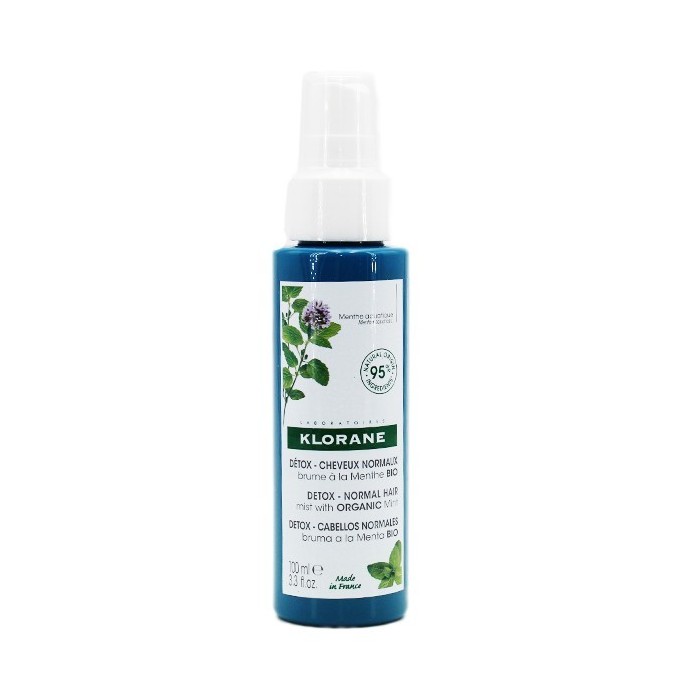KLORANE DETOX Brume à la menthe BIO Spray de 100 ml