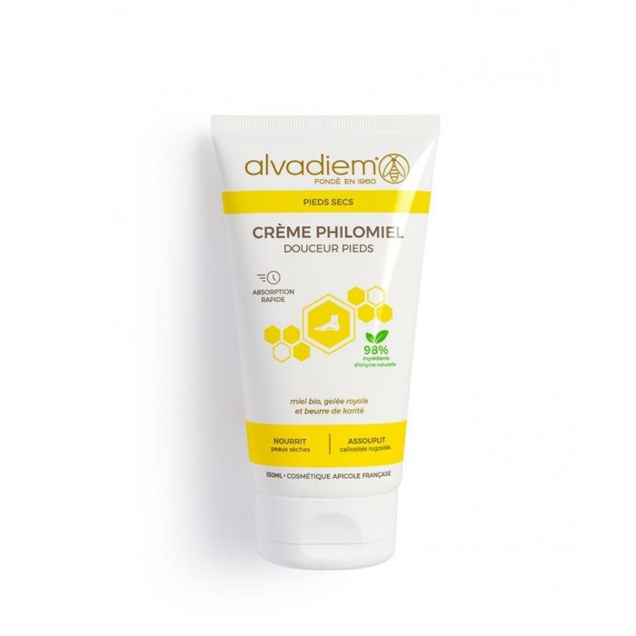 ALVADIEM Crème philomiel Douceur des pieds Tube de 150 ml