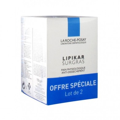 LA ROCHE POSAY LIPIKAR Pain surgras Peaux Sèches à très sèches Lot de 2 Pains de 150g