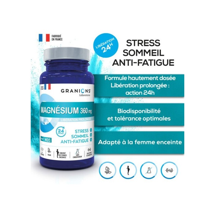 GRANIONS de Magnesium 360 mg Boite de 60 comprimés
