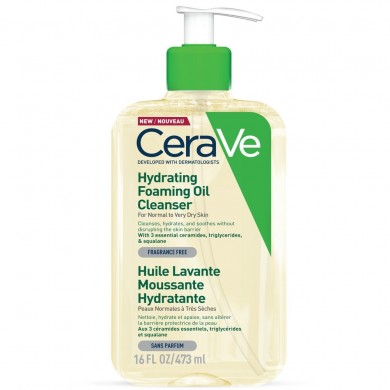 CERAVE Huile lavante moussante et hydratante Flacon de 473 ml CERAVE Huile lavante moussante et hydratante Flacon de 473 ml