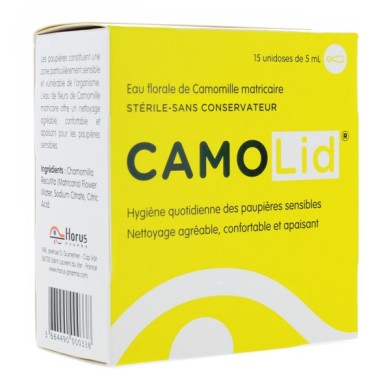 CAMOLID Eau florale de camomille boite de 15 unidoses de 5 ml