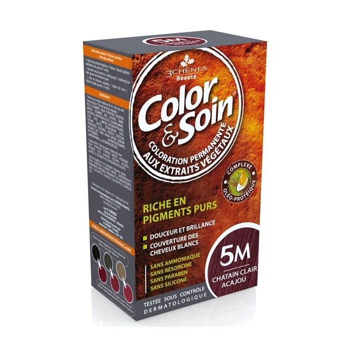Color & Soin Colorations 5M Châtain clair acajou