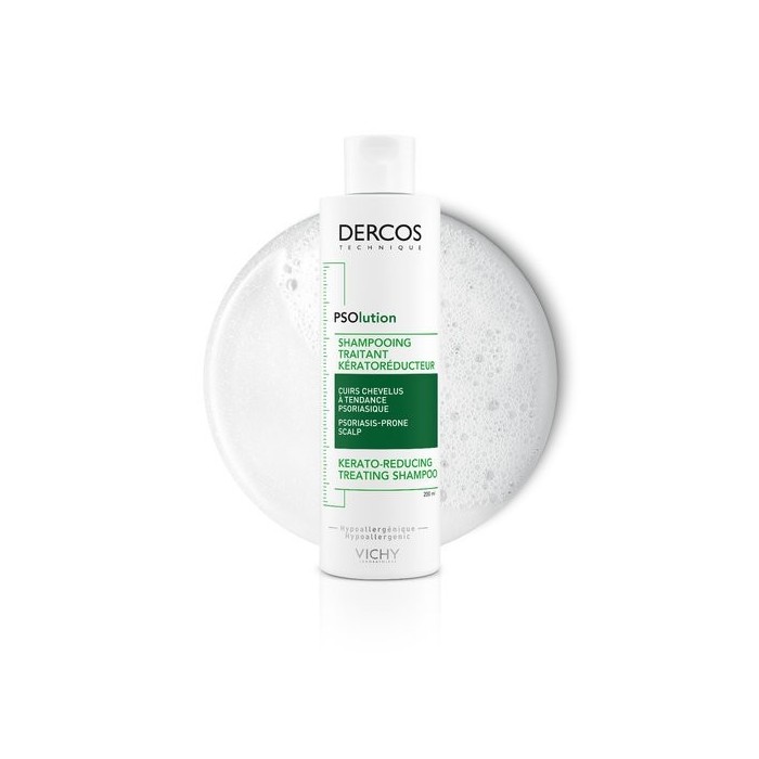 VICHY DERCOS PSOlution Shampoing traitant kératoréducteur Tube de 200 ml