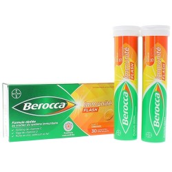 BEROCCA IMMUNITE FLASH Boite de 30 comprimés effervescent goût orange