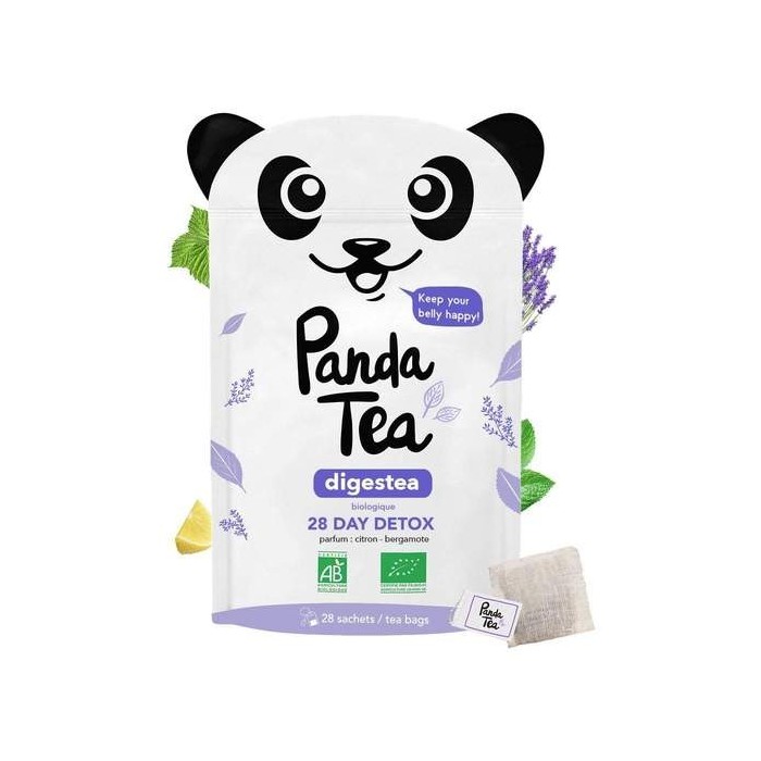 PANDA TEA DIGESTEA Parfum citron-bergamote Paquet de 28 sachets
