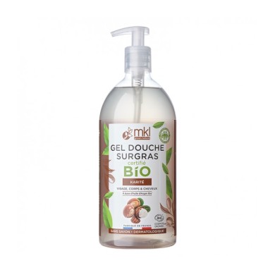 MKL Gel douche surgras BIO Karité Flacon pompe de 1 litre MKL Gel douche surgras BIO Karité Flacon pompe de 1 litre