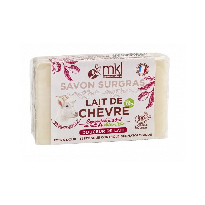 MKL SAVON SURGRAS LAIT DE CHEVRE BIO Pain de 100 grammes MKL SAVON SURGRAS LAIT DE CHEVRE BIO Pain de 100 grammes