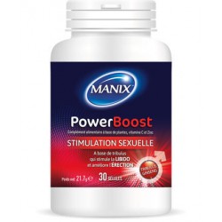 MANIX POWER BOOST Complément alimentaire pour stimuler la libido et renforcer l'érection