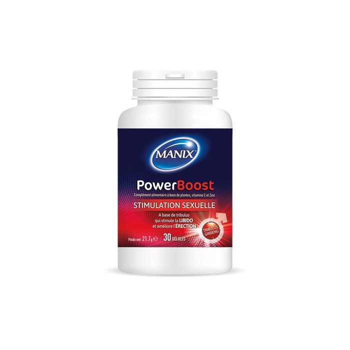 MANIX POWER BOOST Complément alimentaire pour stimuler la libido et renforcer l'érection