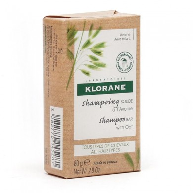 KLORANE Shampoing solide à l'avoine Pain de 80 grammes