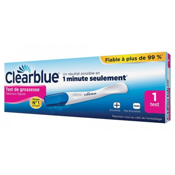 CLEARBLUE Test de Grossesse Détection rapide Résultat en 1 minute