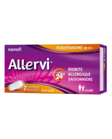 Allervi Rhinite allergique Boite de 7 comprimés